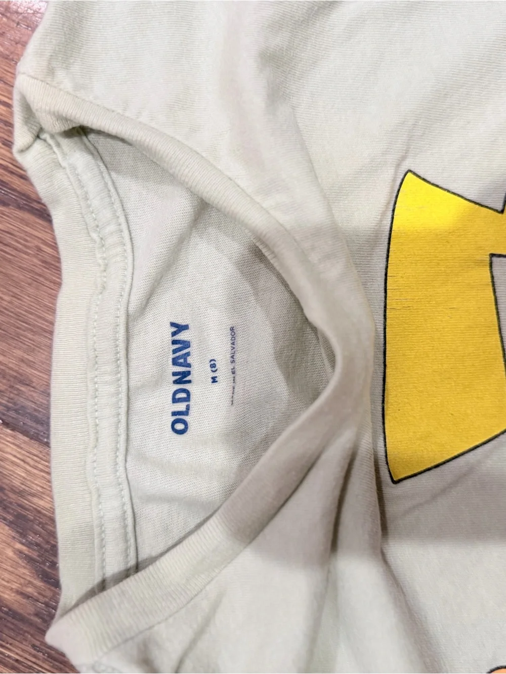 Old Navy Light Cream Pokémon Graphic Tee with Pikachu & Ash